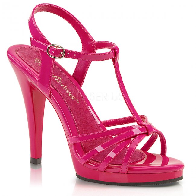 dámské růžové páskové sandálky Flair-420-hp - Velikost 43