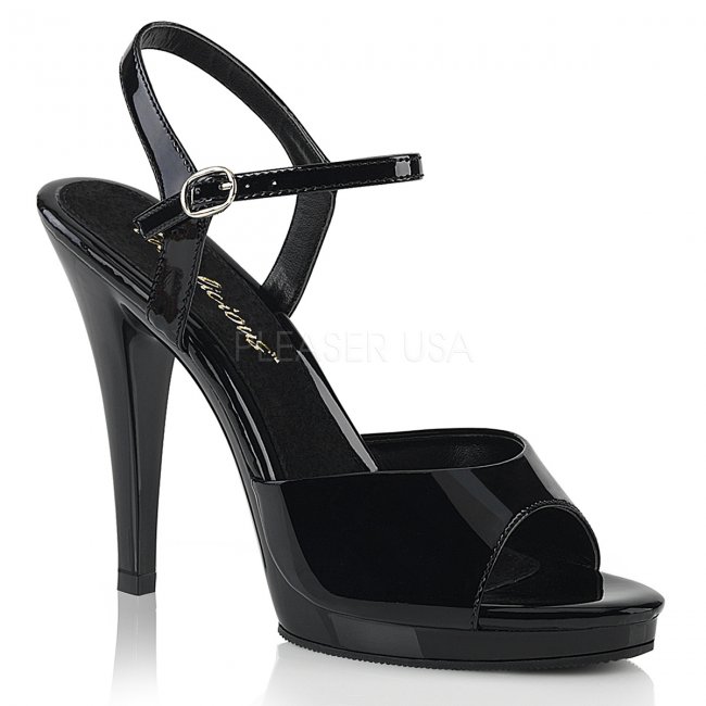 černé dámské páskové sandálky Flair-409-b - Velikost 38