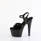 černé vysoké dámské sandály s glitry Adore-709gp-bg - Velikost 43
