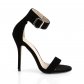 černé dámské sandálky Amuse-10-bvel - Velikost 43