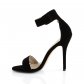 černé dámské sandálky Amuse-10-bvel - Velikost 43