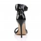 černé dámské lakované sandálky Amuse-10-b - Velikost 40