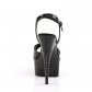 černé sandály na podpatku Captiva-609blk - Velikost 40