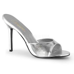 stříbrné dámské pantoflíčky Classique-01-smpu