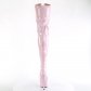 luxusní dámské růžové kozačky Pleaser Delight-3027-bpwbp - Velikost 42